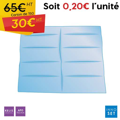 Set de champ de soins ouate 38x45cm | INNOSET